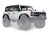 Body, Ford Bronco (2021), complete, Oxford White (painted) (includes grille, side mirrors, door handles, fender flares, windshield wipers, spare tire mount, & clipless mounting) (requires #8080X inner fenders)