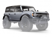 Body, Ford Bronco (2021), complete, Iconic Silver (painted) (includes grille, side mirrors, door handles, fender flares, windshield wipers, spare tire mount & clipless mounting) (requires #8080X inner fenders)