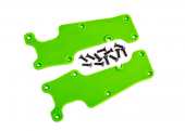 Suspension arm covers, green, front (left and right)/ 2.5x8 CCS (12)