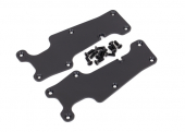 Suspension arm covers, black, front (left and right)/ 2.5x8 CCS (12)