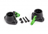 Steering block arms (aluminum, green-anodized) (2)/ steering blocks, left or right