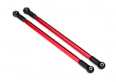 Suspension link, rear (upper) (aluminum, red-anodized) (10x206mm, center to center) (2) (assembled with hollow balls)