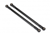 Suspension link, rear (upper) (aluminum, black-anodized) (10x206mm, center to center) (2) (assembled with hollow balls)