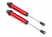 Shocks, GTR, 160mm, aluminum (red-anodized) (fully assembled w/o springs) (rear, no threads) (2)