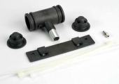 3552 Traxxas: Exhaust Pipe Rubber Metal Suspension