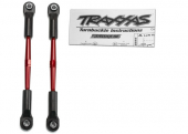 2336X Traxxas: Regulowane drążki wahaczy 61mm duralowy czerwony (2) 