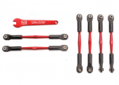 5539X Traxxas: Turnbuckles, aluminum (red-anodized), camber links, 58mm