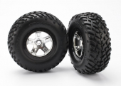 5873X Traxxas: Tires & wheels, assembled, glued