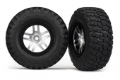 6873X Traxxas: Tires & wheels, assembled, glued