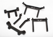 3619 Traxxas: Body mounts, front & rear/ body mount posts, front & rear (adjustable)