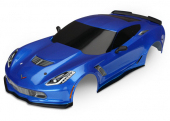 Body, Chevrolet Corvette Z06, blue (painted, decals applied)