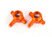Steering blocks, 6061-T6 aluminum (orange-anodized), left & right