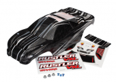 Body, Rustler® VXL, ProGraphix® (replacement for the painted body. Graphics are printed, requires paint & final color application)/decal sheet/ wing and aluminum hardware