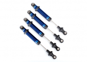 Shocks, GTS, aluminum (blue-anodized) (assembled without springs) (4) (for use with #8140X TRX-4® Long Arm Lift Kit)