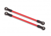 Suspension links, rear upper, red (2) (5x115mm, powder coated steel) (assembled with hollow balls) (for use with #8140R TRX-4® Long Arm Lift Kit)