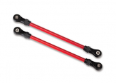 Suspension links, front lower, red (2) (5x104mm, powder coated steel) (assembled with hollow balls) (for use with #8140R TRX-4® Long Arm Lift Kit)