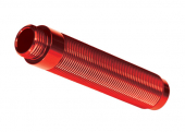 Body, GTS shock, long (aluminum, red-anodized) (1) (for use with #8140R TRX-4® Long Arm Lift Kit)