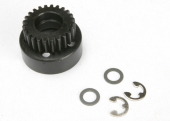 Clutch bell, (24-tooth)/ 5x8x0.5mm fiber washer (2)/ 5mm E-clip (requires #4611-ball bearings, 5x11x4mm (2))