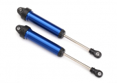 Shocks, GTR, 134mm, aluminum (blue-anodized) (fully assembled w/o springs) (front, no threads) (2)