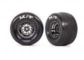 Tires & wheels, assembled, glued (Weld black chrome wheels, tires, foam inserts) (rear) (2)