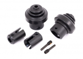Drive cup, front or rear (hardened steel) (for differential pinion gear)/ driveshaft boots (2)/ boot retainers (2)