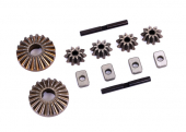 Gear set, differential (output gears (2)/ spider gears (4)/ spider gear shafts (2)/ spacers (4))