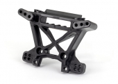 Shock tower, front, extreme heavy duty, black (for use with #9080 upgrade kit)