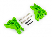 Carriers, stub axle, rear, extreme heavy duty, green (left & right)/ 3x41mm hinge pins (2)/ 3x20mm BCS (2) (for use with #9080 upgrade kit)