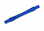 Axle, wheelie bar, 6061-T6 aluminum (blue-anodized) (1)/ 3x12 BCS (with threadlock) (2)