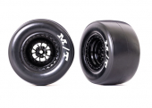 Tires & wheels, assembled, glued (Weld glossy black wheels, sticky tires, foam inserts) (rear) (2)