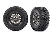 Tires and wheels, assembled, glued (TRX-6® 2.2" wheels, Canyon RT 4.6x2.2" tires) (front) (2)