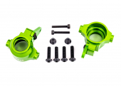 Steering blocks, 6061-T6 aluminum (green-anodized), left & right/ steering block arms (2)/ 4x16mm BCS (with threadlock) (4)/ 3x18mm CS (2)/ 3x10mm BCS (with threadlock) (4)/ M3x0.5mm NL (2)