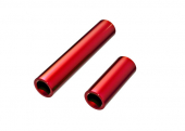 Driveshafts, center, female, 6061-T6 aluminum (red-anodized) (front & rear) (for use with #9751 metal center driveshafts)