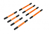 Suspension link set, 6061-T6 aluminum (orange-anodized) (includes 5x53mm front lower links (2), 5x46mm front upper links (2), 5x68mm rear lower or upper links (4))