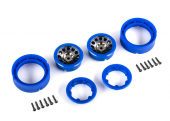 Wheels, 1.0", Method Race Wheels® 105 Beadlock (satin black chrome with blue beadlock) (2)