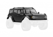 Body, Ford Bronco, complete, black (includes grille, side mirrors, door handles, fender flares, windshield wipers, spare tire mount, & clipless mounting)