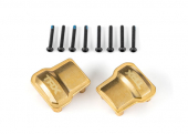 Axle cover, brass (8 grams) (2)/ 1.6x12mm BCS (with threadlock) (8)