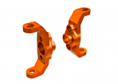 Caster blocks, 6061-T6 aluminum (orange-anodized) (left & right)