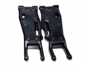 Suspension arm, front (right and left), black with covers