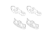 Amortyzator Turbo Racing i metalowa podstawa reflektora C63 2x2szt