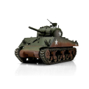 Czołg TORRO PRO 1/16 RC M4A3 Sherman 75mm kamuflaż zielony - podczerwień IR - beczka dymna