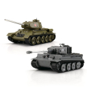 World of Tanks: 1/30 RC Tiger I + T-34/85 modele czołgów w skali 1/30 z IR