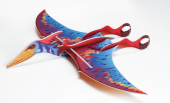 Wektor Pteranodon, różowy
