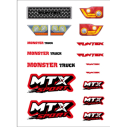 MTX - naklejki - czerwone