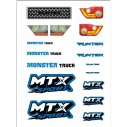 MTX - naklejki niebieskie