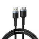 Baseus Cafule Cable USB3.0 Męski Na Micro-B 2A 1m Czarny+Szary
