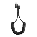 Baseus sprężynowy kabel USB-C 1m 2A (czarny)