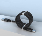 Magnetyczny, samozwijający się kabel ładujący USB (Micro USB) (90 cm)