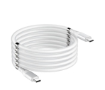 Magnetyczny, samozwijający się kabel ładujący USB (typu C do typu C) (90 cm)