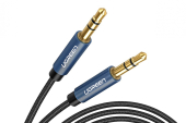 Stereofoniczny kabel audio UGREEN 3,5 mm jack 1 m, niebieski